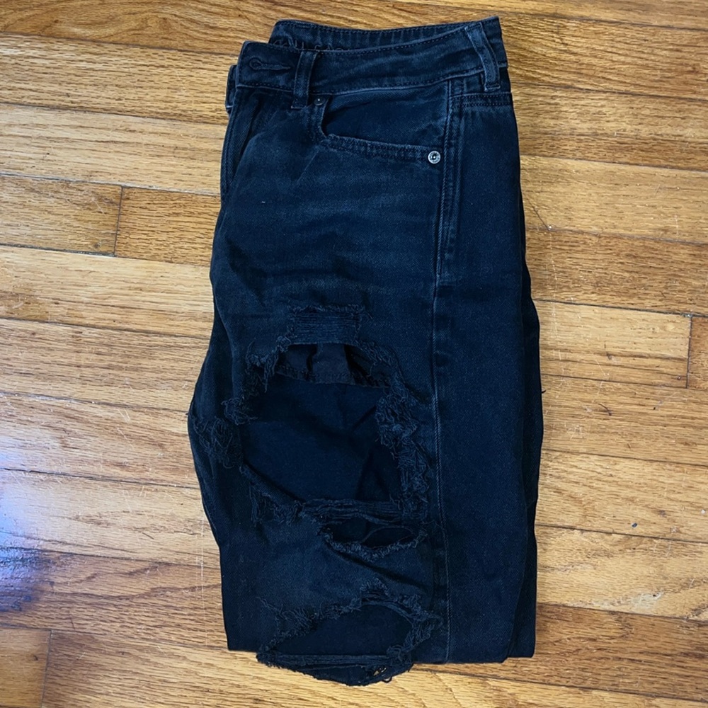 American eagle ripped black jeans